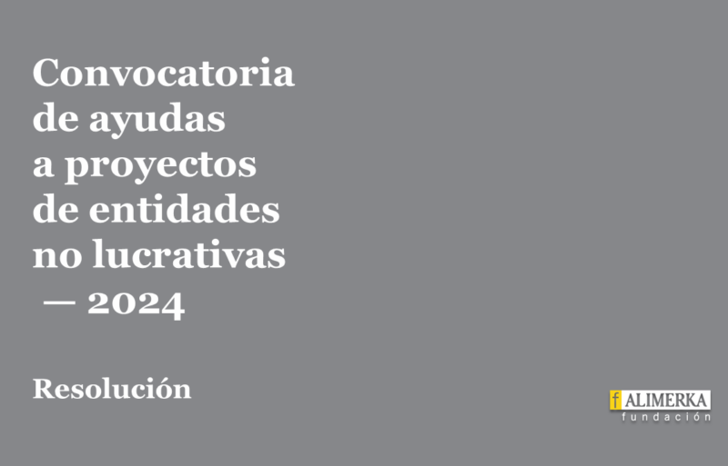 RESOLUCIÓN – Convocatoria de ayudas a proyectos 2024